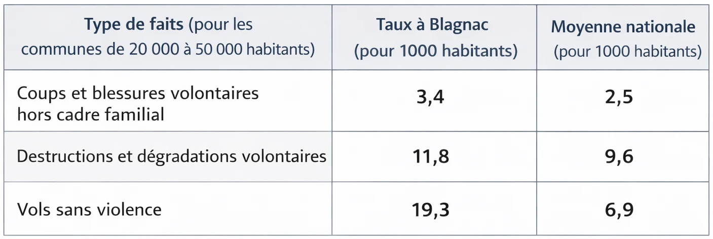 type de faits blagnac sécurité